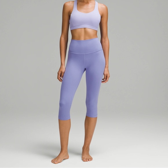 lululemon High-Rise Crop 17 in Utility Blue, Size 8 - Picture 2 of 4
